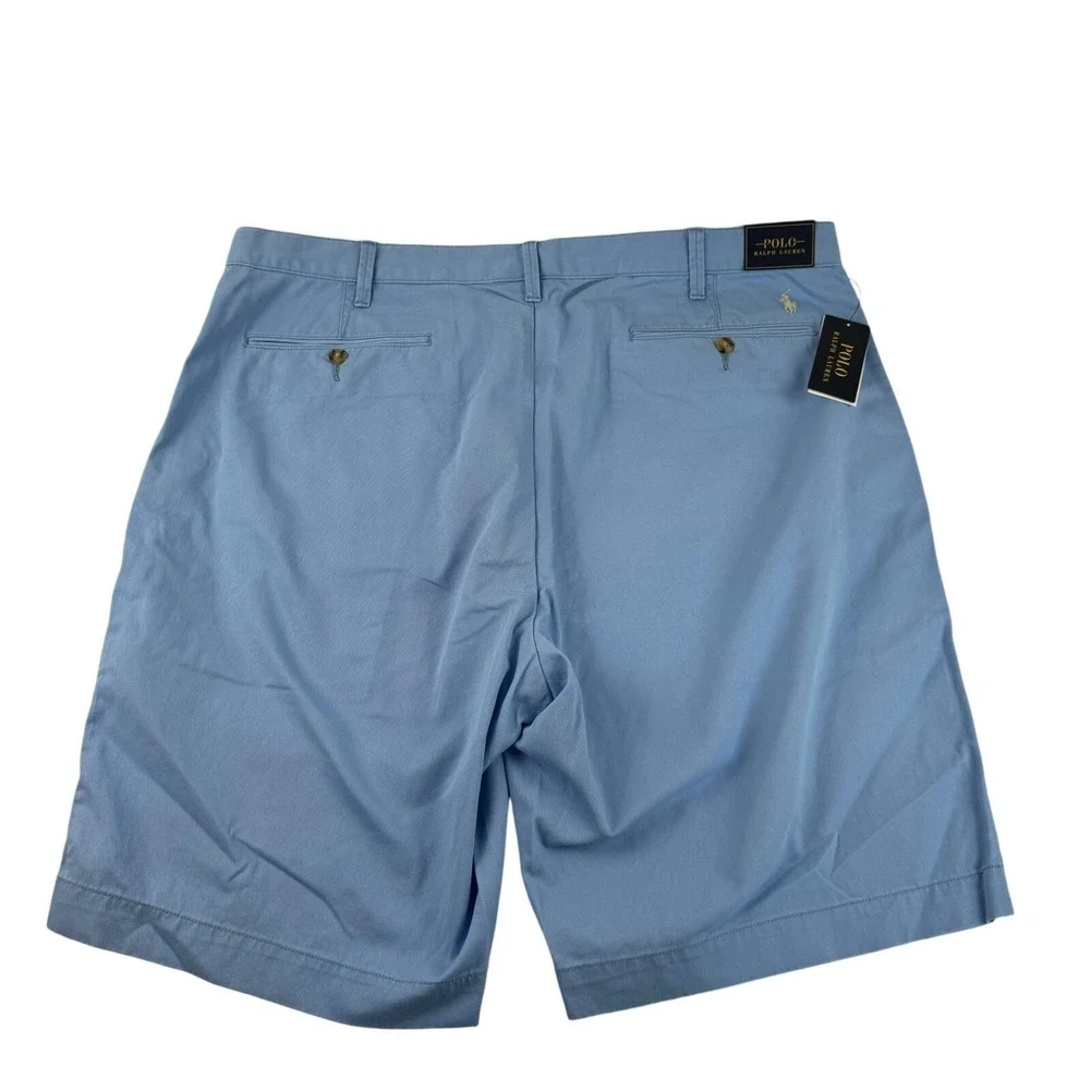 Polo Ralph Lauren Mens Light Blue Canvas Cotton Utility Shorts Size 42B NWT